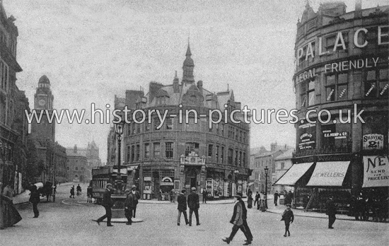 Entrance to Market Place, Leicester. c.1912